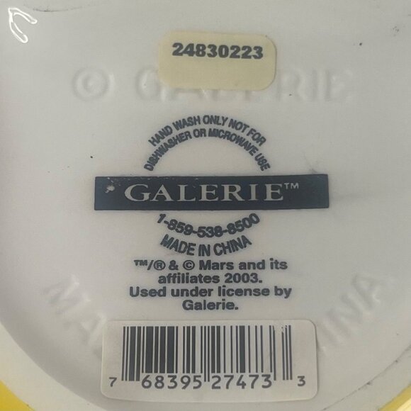 M&Ms Yellow Character Ceramic Candy Holder Basket Collectible By Galerie - Picture 7 of 7